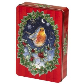  Churchill's Winter Robin Belga csokoládés keksz fémdobozban 300g
