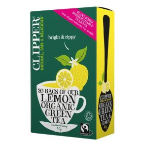 Clipper Green&Lemon Zöld tea citrommal 20 filter 40g