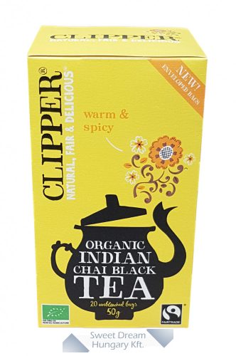 Clipper Bio Indian Chai Fűszeres fekete tea 20 filter, 50g