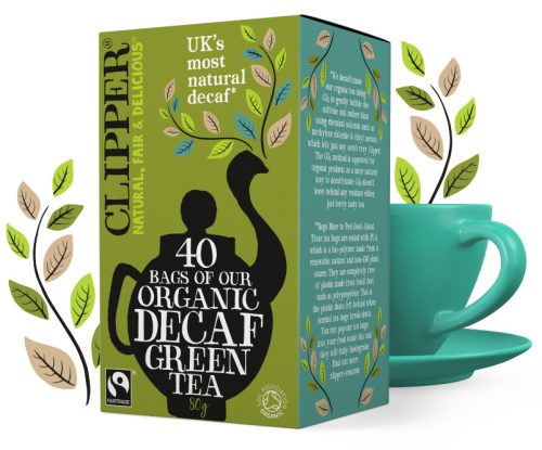 Clipper Organic Decaf Green Tea, 40 filter, 80g