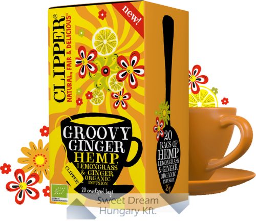 Clipper Groovy Ginger Hemp tea 20 filter, 35g