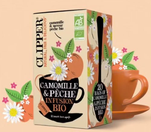 Clipper Chamomile Peach tea, 20 filter, 44g