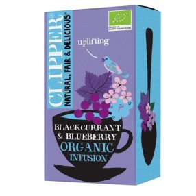   Clipper Blackcurrant&Blueberry Feketeribizlis-áfonyás gyümölcs tea, 20 filter, 50g