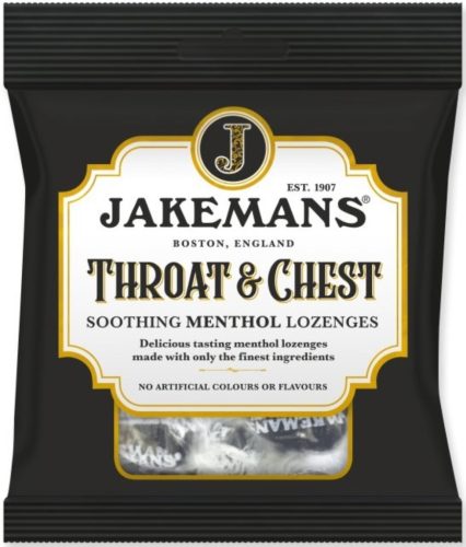 Jakemans Throat&Chest Erős mentolos cukorka 73g
