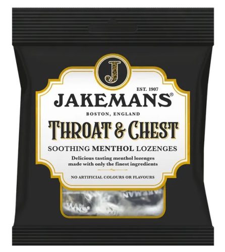 Jakemans Throat&Chest Erős mentolos cukorka 73g