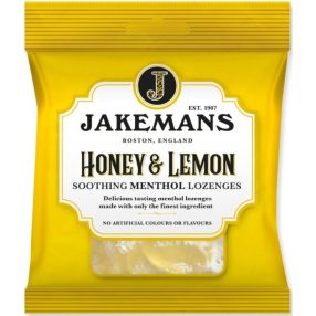 Jakemans Honey&Lemon Mézes-citromos mentolos cukorka 73g