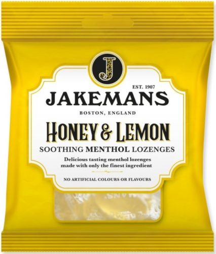 Jakemans Honey&Lemon Mézes-citromos mentolos cukorka 73g