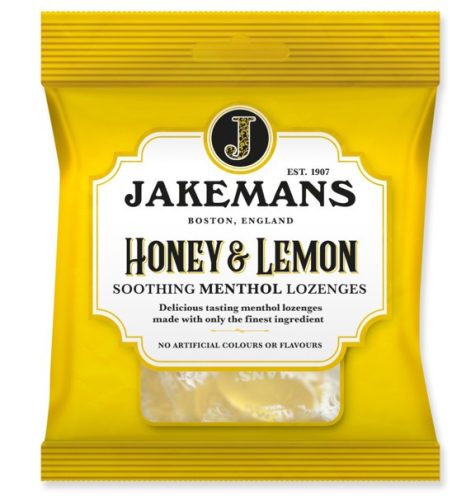 Jakemans Honey&Lemon Mézes-citromos mentolos cukorka 73g