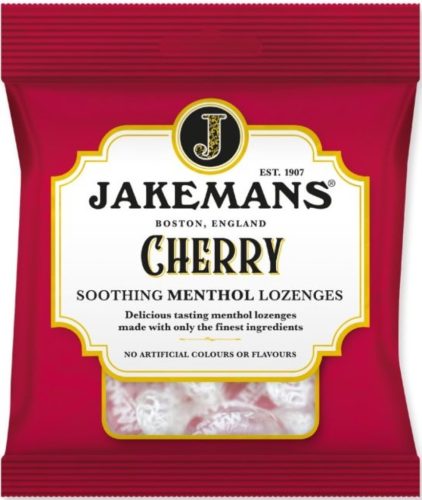 Jakemans Cherry Cseresznyés mentolos cukorka 73g