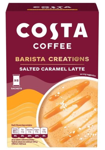 Costa Coffee Barista Salted Caramel Latte (6x17g) 102g
