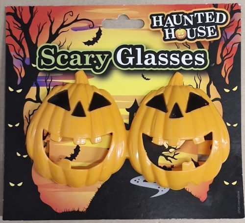 Haunted House Scary Glasses Pumpkin Halloween szemüveg tök