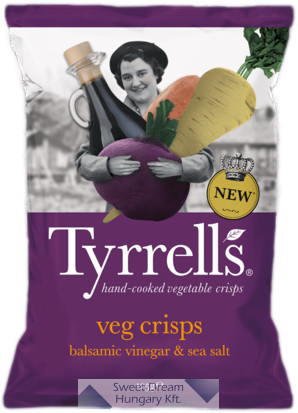 Tyrrell's Vegyes zöldségchips balzsamecettel 125g