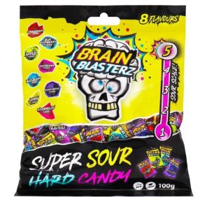 Brain Blasterz Hard Candy Super Sour Kemény cukorka 100g