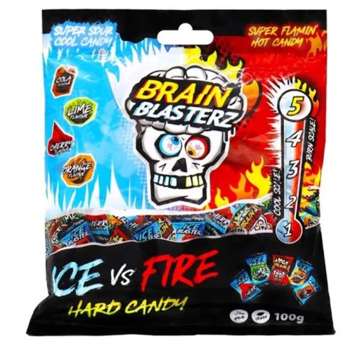Brain Blasterz Hard Candy Ice VS Fire Kemény cukorka 100g
