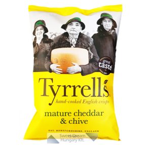   Tyrrell’s Burgonyachips chedar sajttal és snidlinggel 150g