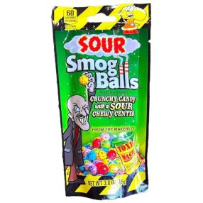 Toxic Waste Sour Smog Balls Savanyú cukorka, zacskós, 85g