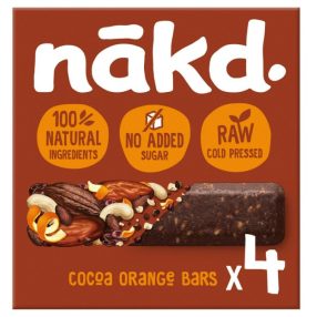 Nakd Cocoa Orange Datolya szelet narancs-kakaó 4x35g