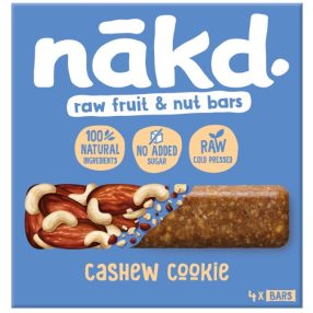 Nakd Cashew Cookie Datolya szelet kesudióval 4x35g