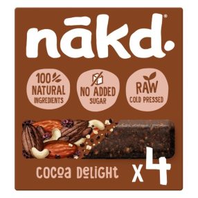 Nakd Cocoa Delight Datolya szelet kakaóval 4x35g