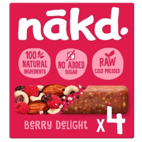 Nakd Berry Delight Datolya szelet málnával 4x35g