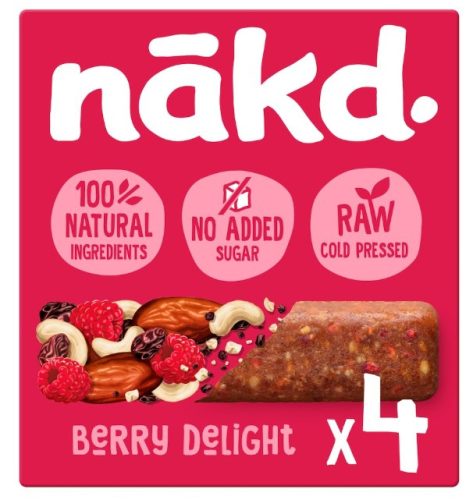 Nakd Berry Delight Datolya szelet málnával 4x35g