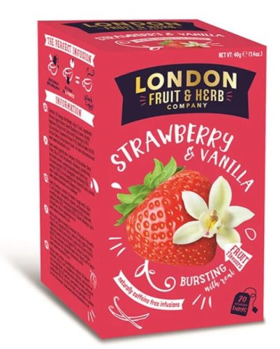 London Fruit&Herb Strawberry&Vanilla 20 filter, 40g