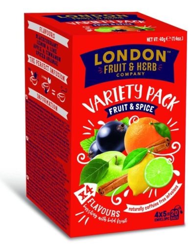 London Fruit&Herb Variety Pack Fruit&Spice 20 filter, 40g
