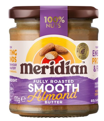 Meridian Smooth Almond Butter, Fully Roasted, Mandulavaj 170g