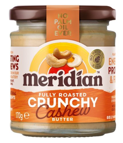 Meridian Crunchy Cashew Butter, Fully Roasted, Mandulavaj 170g