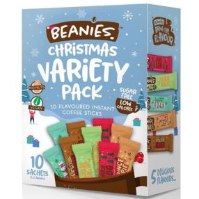   Beanies Christmas Variety Pack Ízesített instant kávé válogatás 10x2g