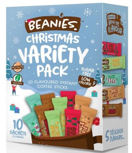 Beanies Christmas Variety Pack Ízesített instant kávé válogatás 10x2g