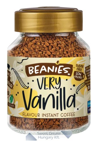 Beanies Very Vanilla Vaníliás ízesítésű  azonnal oldódó kávé 50g
