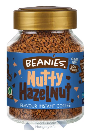 Beanies Nutty Hazelnut Mogyorós ízesítésű  azonnal oldódó kávé 50g