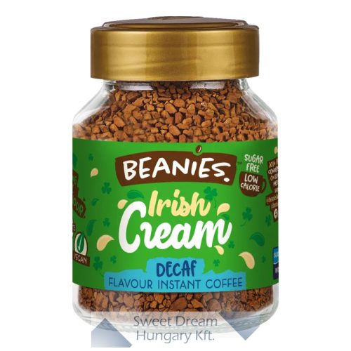 Beanies Koffeinmentes Irish Cream Ír krémlikőr ízesített azonnal oldódó kávé 50g