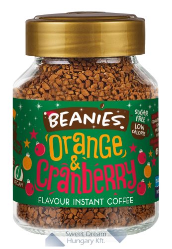 Beanies Orange&Cranberry Narancsos-áfonyás ízesítésű azonnal oldódó kávé 50g
