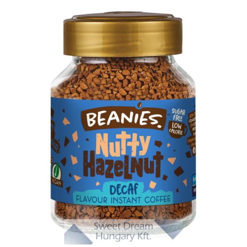 Beanies Koffeinmentes Nutty Hazelnut Ízesített instant kávé 50g