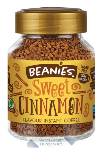 Beanies Sweet Cinnamon Fahéj ízesítésű azonnal oldódó kávé 50g