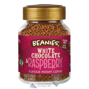  Beanies White Chocolate&Raspberry Fehércsokoládé-málna ízesítésű azonnal oldódó kávé 50g