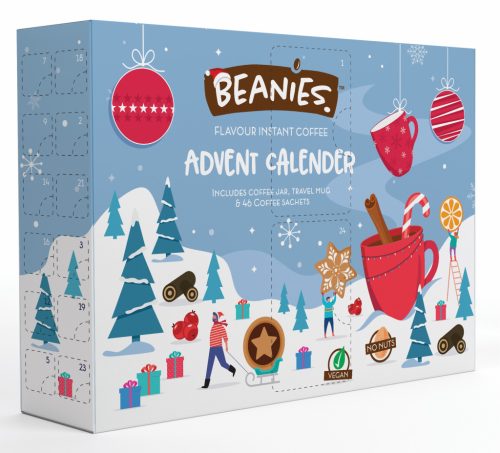 Beanies Adventi naptár Ízesített instant kávéval 188g