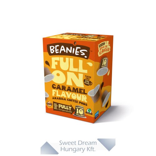 Beanies Pods Caramel Karamellás ízesített kávékapszula 10db 50g