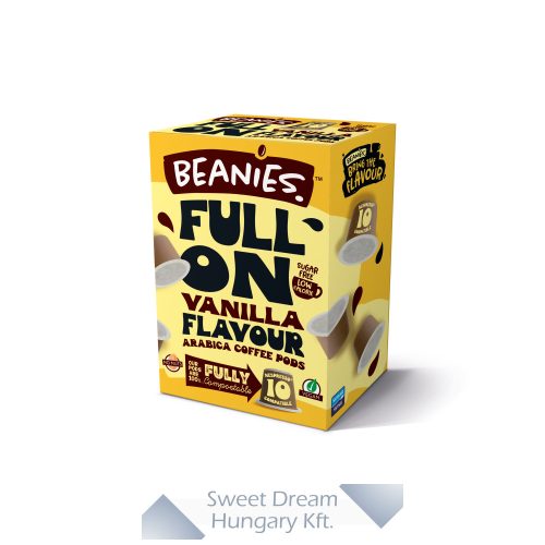 Beanies Pods Vanilla Vaníliás Ízesített kávékapszula 10db 50g