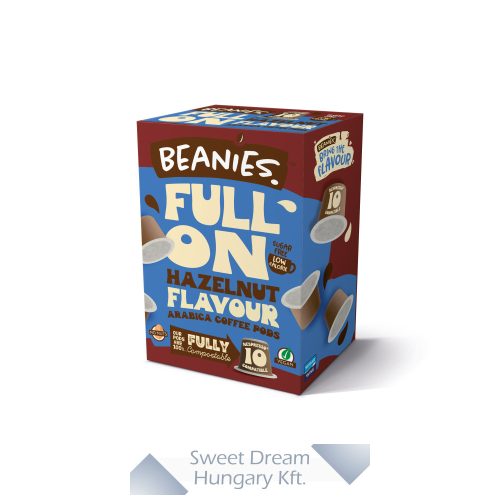 Beanies Pods Hazelnut Mogyorós Ízesített kávékapszula 10db 50g