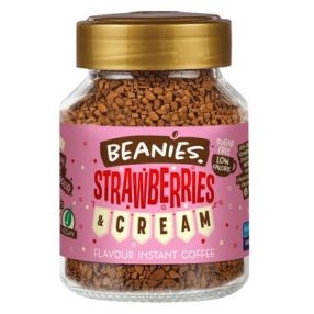   Beanies Strawberries&Cream ízesítésű azonnal oldódó kávé 50g