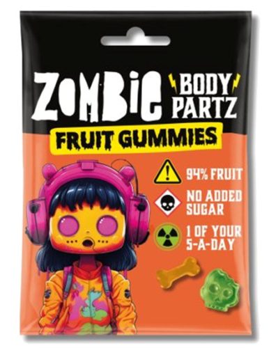 Zombie Bodie Partz Fruit Gummies Gumicukor 35g