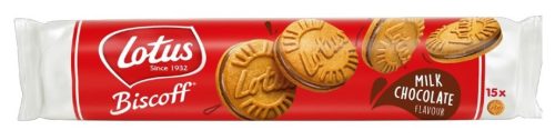 Lotus Biscoff Tejcsokoládés krémmel töltött keksz 150g