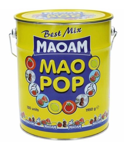 Maoam MaoPop Fém vödörben (150x13g) 1950g
