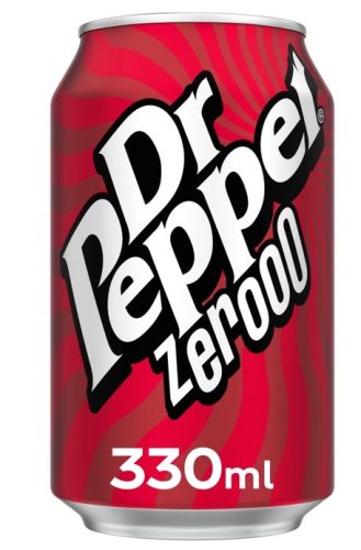 Dr Pepper Zerooo Cukormentes szénsavas üdítő 330ml / Minőségét megőrzi: 2026.10.31