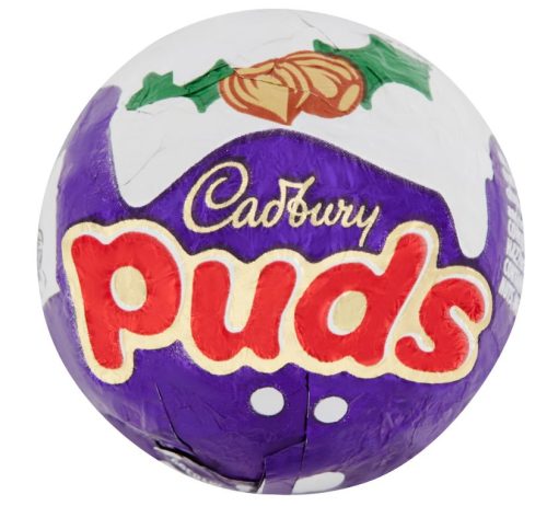 Cadbury Xmas Puds Tejcsokoládé mogyorós krémmel töltve 35g