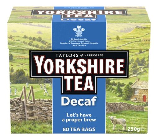 Yorkshire Decaf Fekete Tea, koffeinmentes, 80 filter 250g