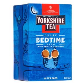   Yorkshire Bedtime Koffeinmentes fekete tea vaníliával és szerecsendióval 40 filter 100g / Minőségét megőrzi: 2026.12.31